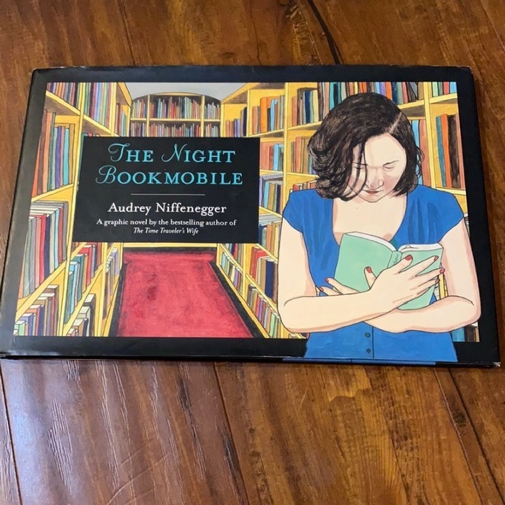 The Night Bookmobile Audrey Niffenegger Signed Hardcover Graphic Novel 2010